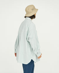 FreshService / DRY OXFORD CORPORATE L/S B.D.SHIRT GREEN STRIPE