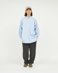 FreshService DRY OXFORD CORPORATE L/S BDSHIRT BLUE