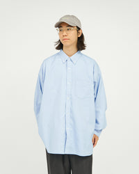 FreshService   DRY OXFORD CORPORATE L/S B.D.SHIRT BLUE