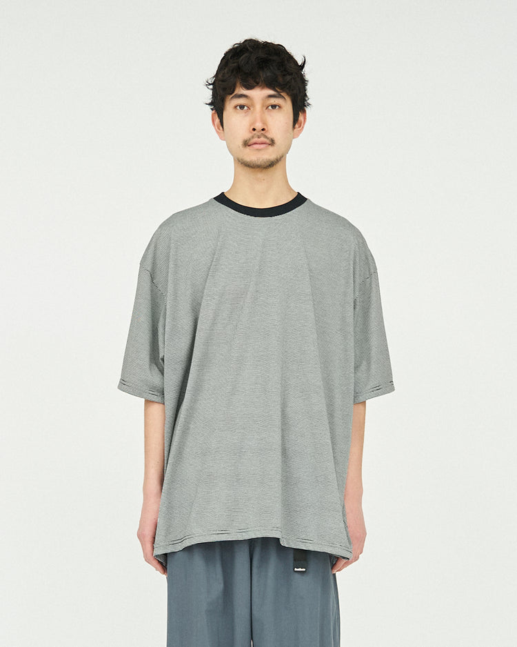 FreshService / MICRO BORDER S/S TEE WHITE*BLACK