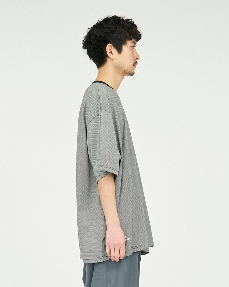 FreshService / MICRO BORDER S/S TEE WHITE*BLACK