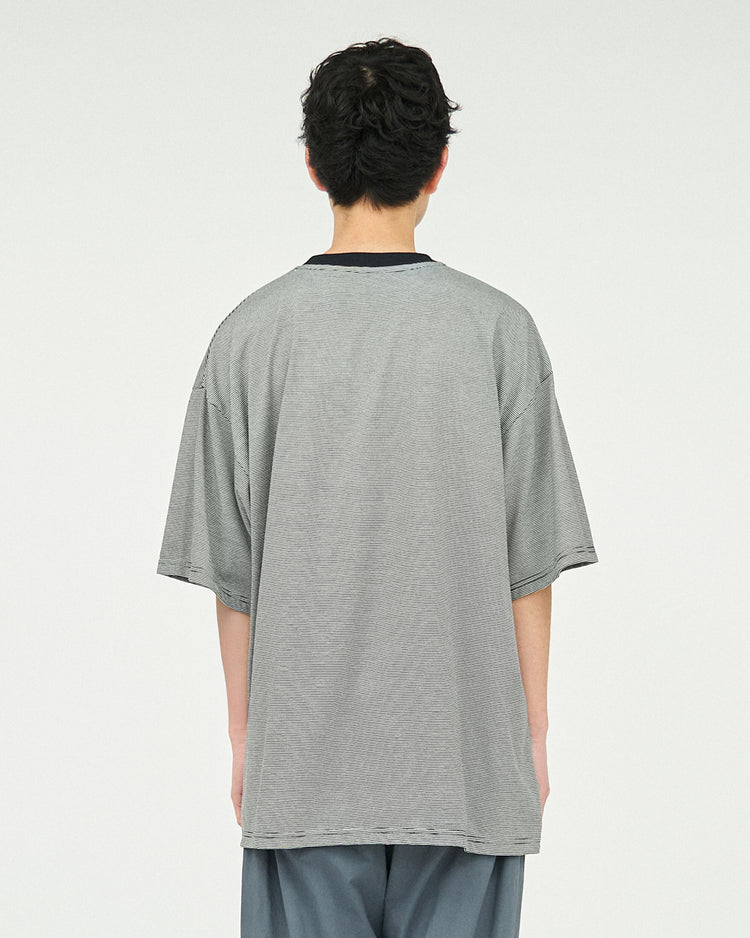 FreshService / MICRO BORDER S/S TEE WHITE*BLACK
