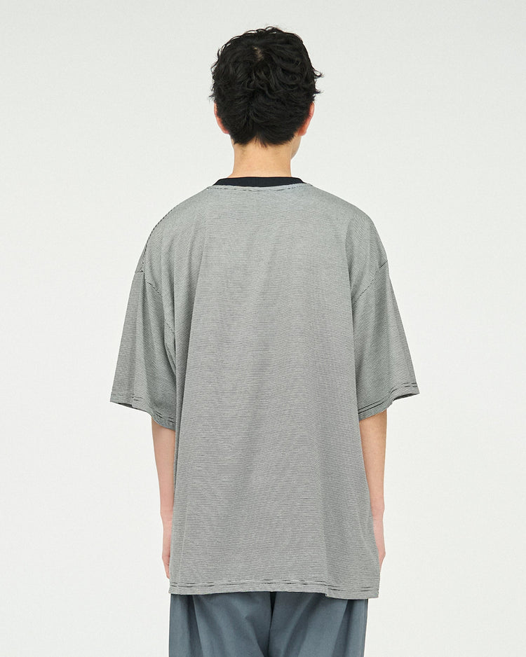 FreshService / MICRO BORDER S/S TEE WHITE*BLACK