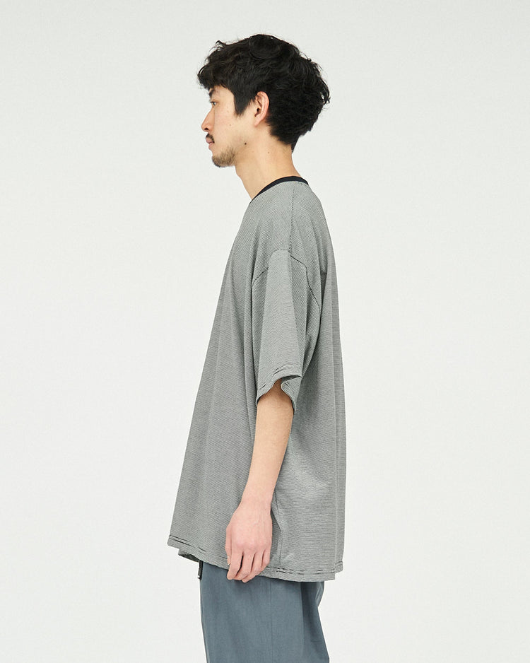 FreshService / MICRO BORDER S/S TEE WHITE*BLACK