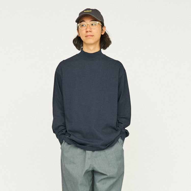 FreshService / 2-PACK CORPORATE L/S MOCK NECK TEE NAVY
