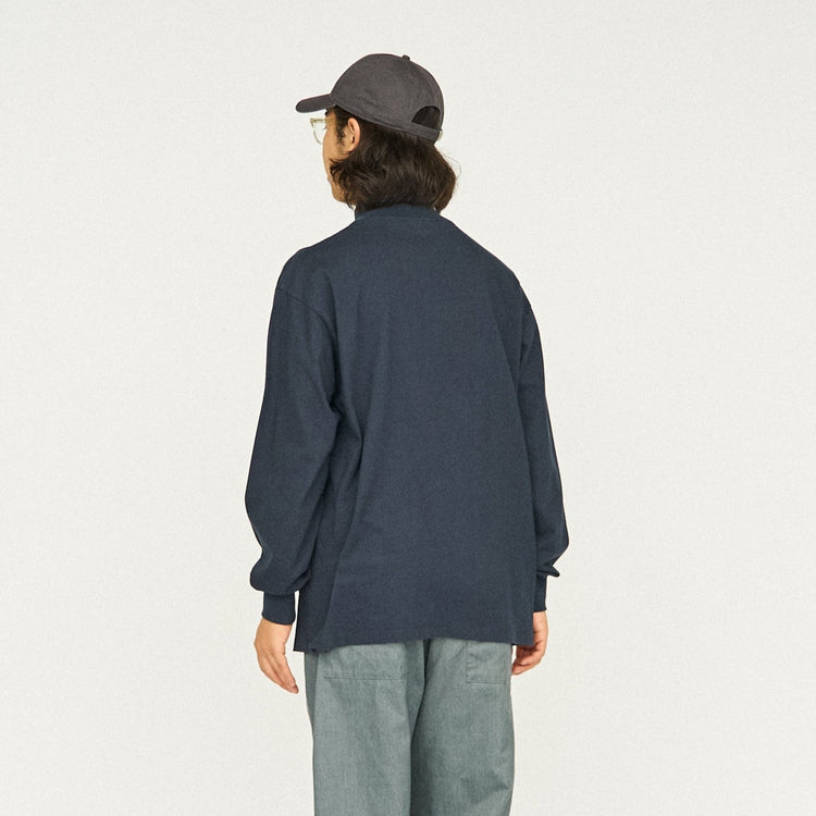 FreshService / 2-PACK CORPORATE L/S MOCK NECK TEE NAVY