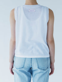 MEYAME / COTTON KNIT SLEEVELESS HEATHER GRAY