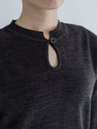 MEYAME  TEAR SHAPE KNIT OLIVE