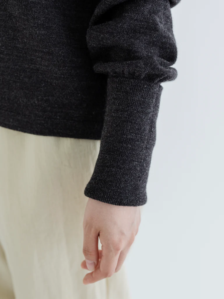 MEYAME  TEAR SHAPE KNIT OLIVE