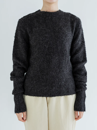 MEYAME  FLUFFY PULLOVER / CARDIGAN OLIVE
