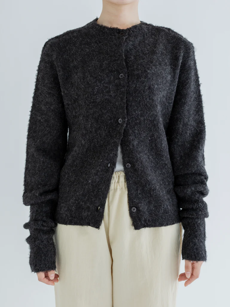 MEYAME  FLUFFY PULLOVER / CARDIGAN BROWN