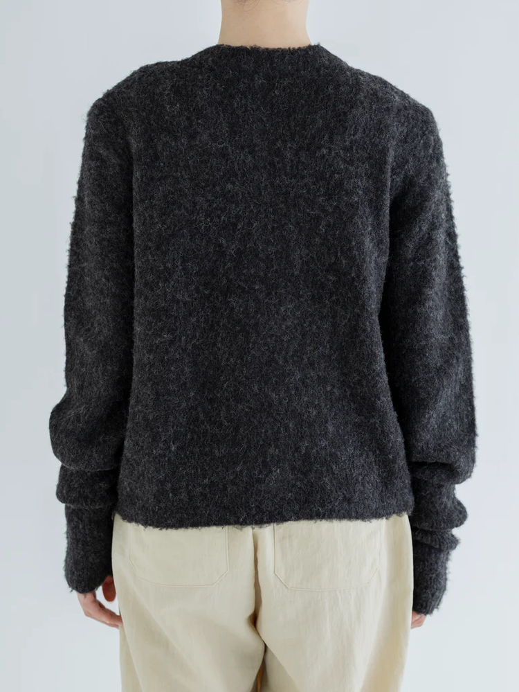 MEYAME FLUFFY PULLOVER / CARDIGAN OLIVE