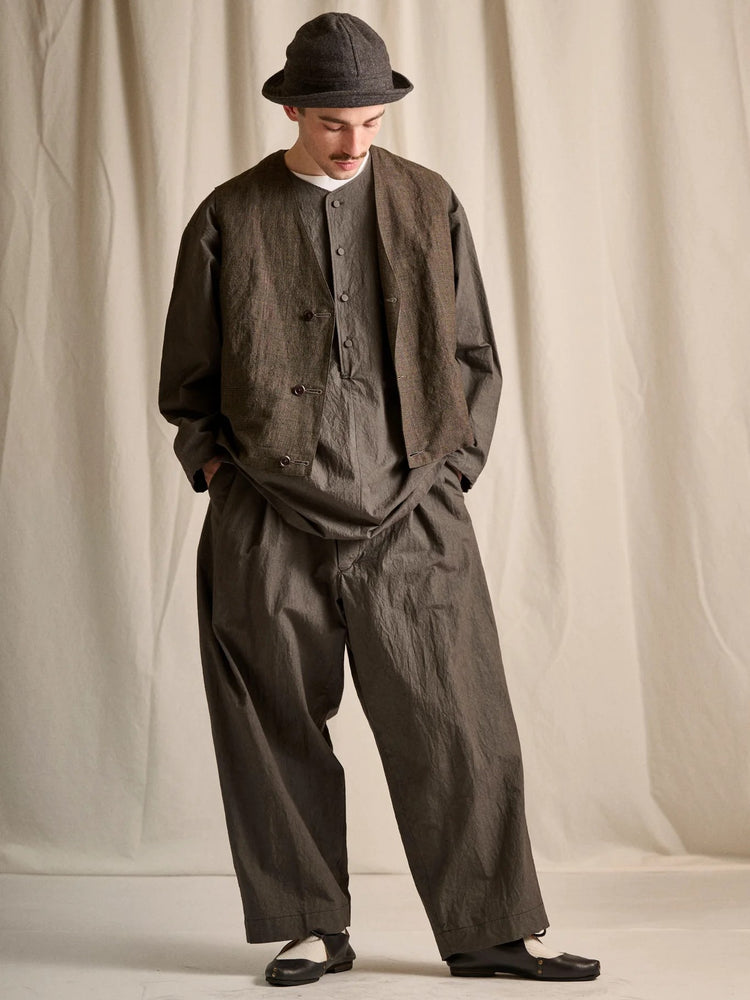 HAVERSACK 862627 (Typewriter Two-Pleat Wide Easy Pants) CHARCOAL