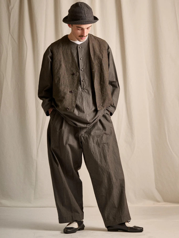 HAVERSACK  822623 (40タイプライター ノーカラーシャツ) CHARCOAL
