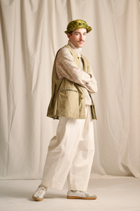 HAVERSACK   862622  高密度ツイル ワイドパンツ