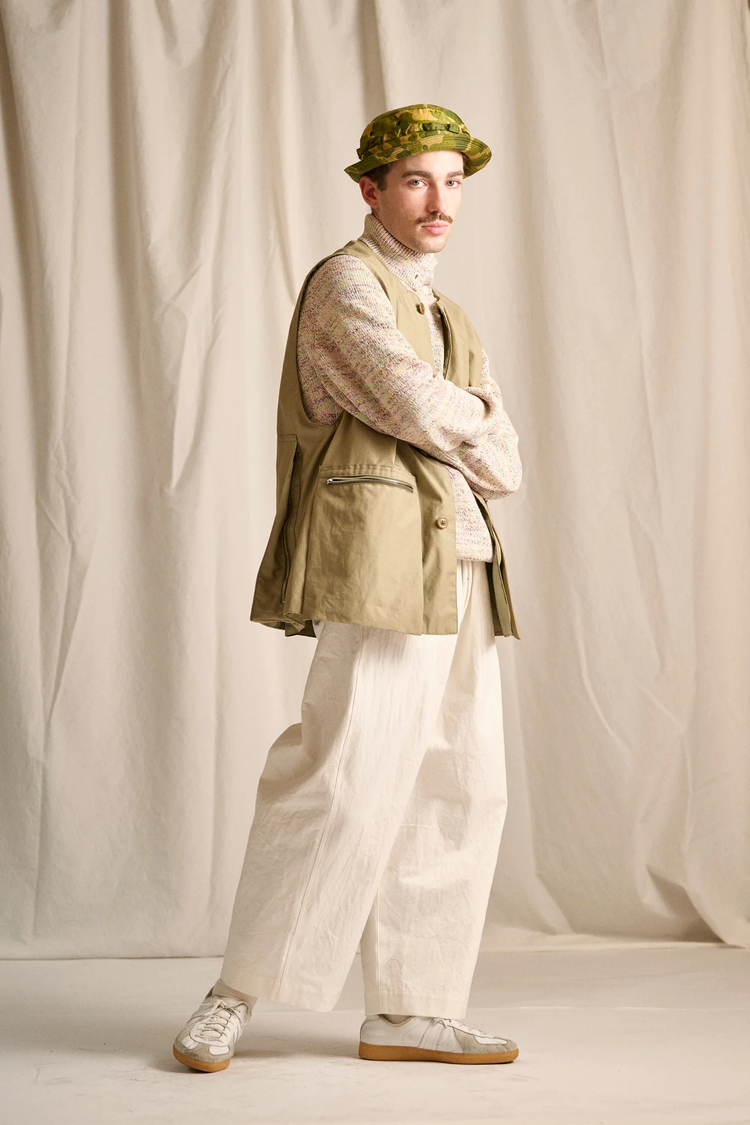 HAVERSACK   862622  高密度ツイル ワイドパンツ