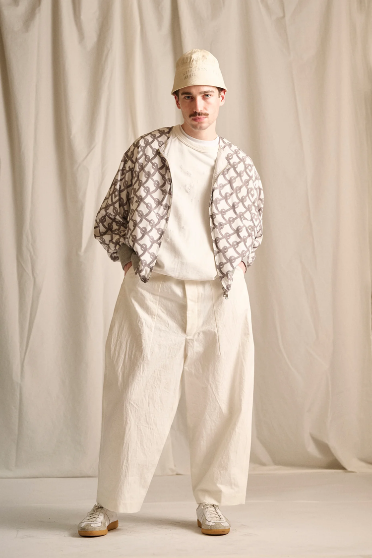 HAVERSACK   862622  高密度ツイル ワイドパンツ