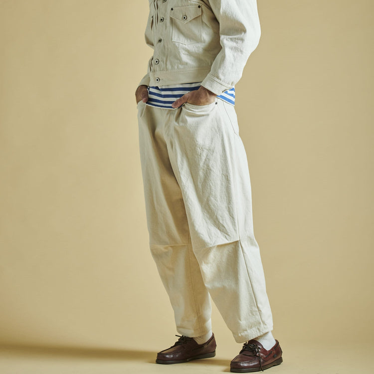 HAVERSACK /オーガニック強撚ツイル　５ポケットパンツ