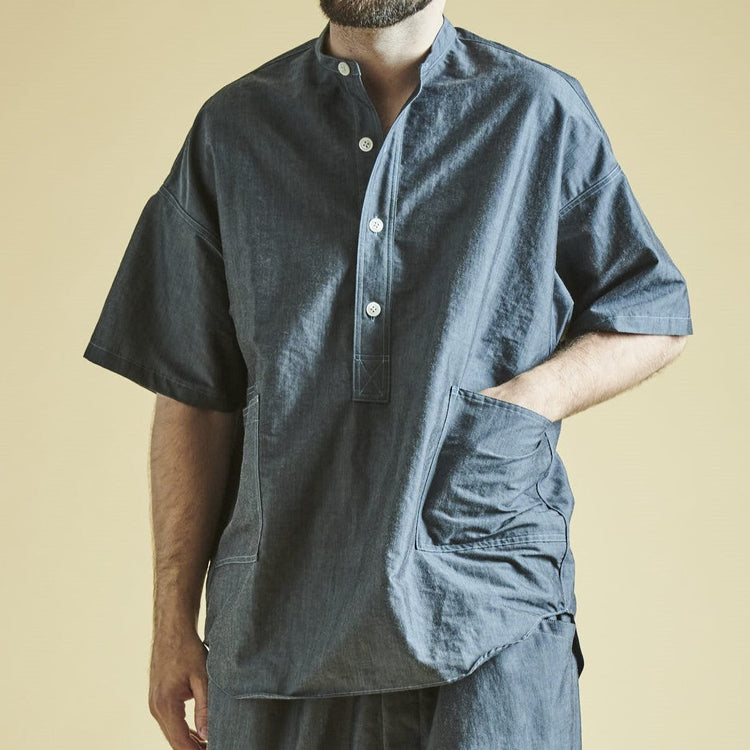 HAVERSACK /ソロスパンキュプラ　半袖プルオーバーシャツ