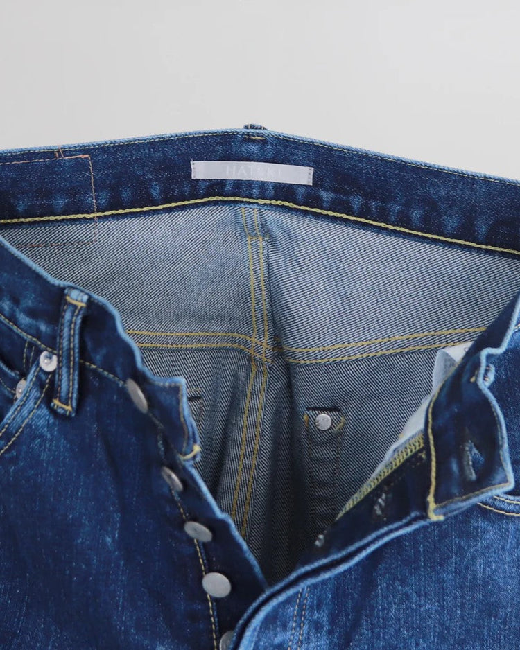 HATSKI / HTK-22003-U Wide Tapered Denim -Blue-