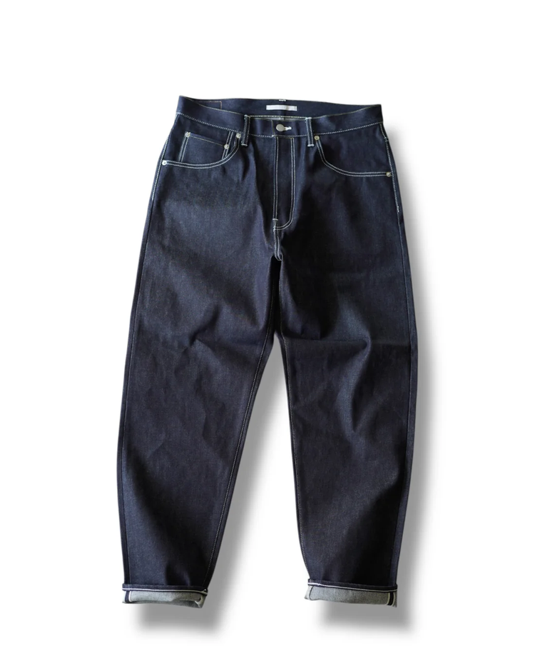 HATSKI  Denim01 Loose Tapered Denim -One Wash