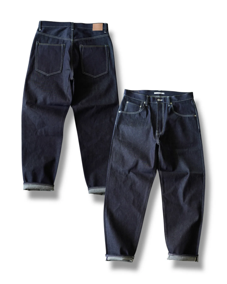 HATSKI  Denim01 Loose Tapered Denim -One Wash