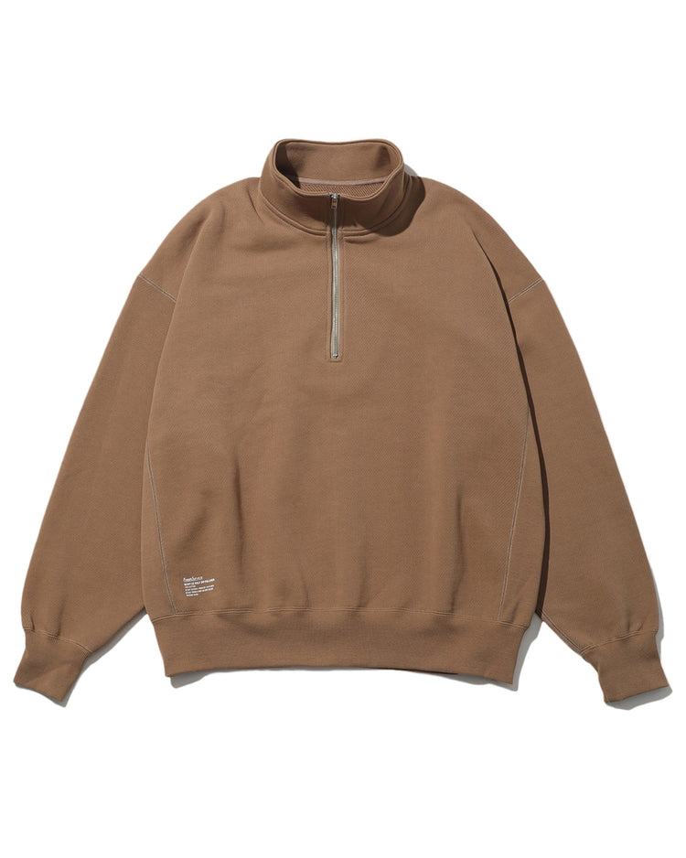 FreshService HEAVY OZ HALF ZIP PULLOVER COYOTE