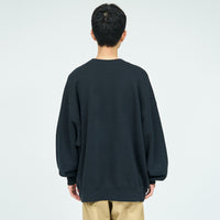 FreshService / HEAVY OZ CREW NECK SWEAT BLACK