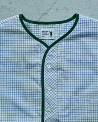 Henley Neck Department   Albert Henley Neck Shirt  NARROW PLAID TYPEWRITER