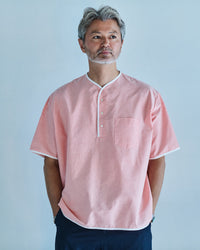 Henley Neck Department Allen Henley Neck Shirt SIDOGRAS Pink