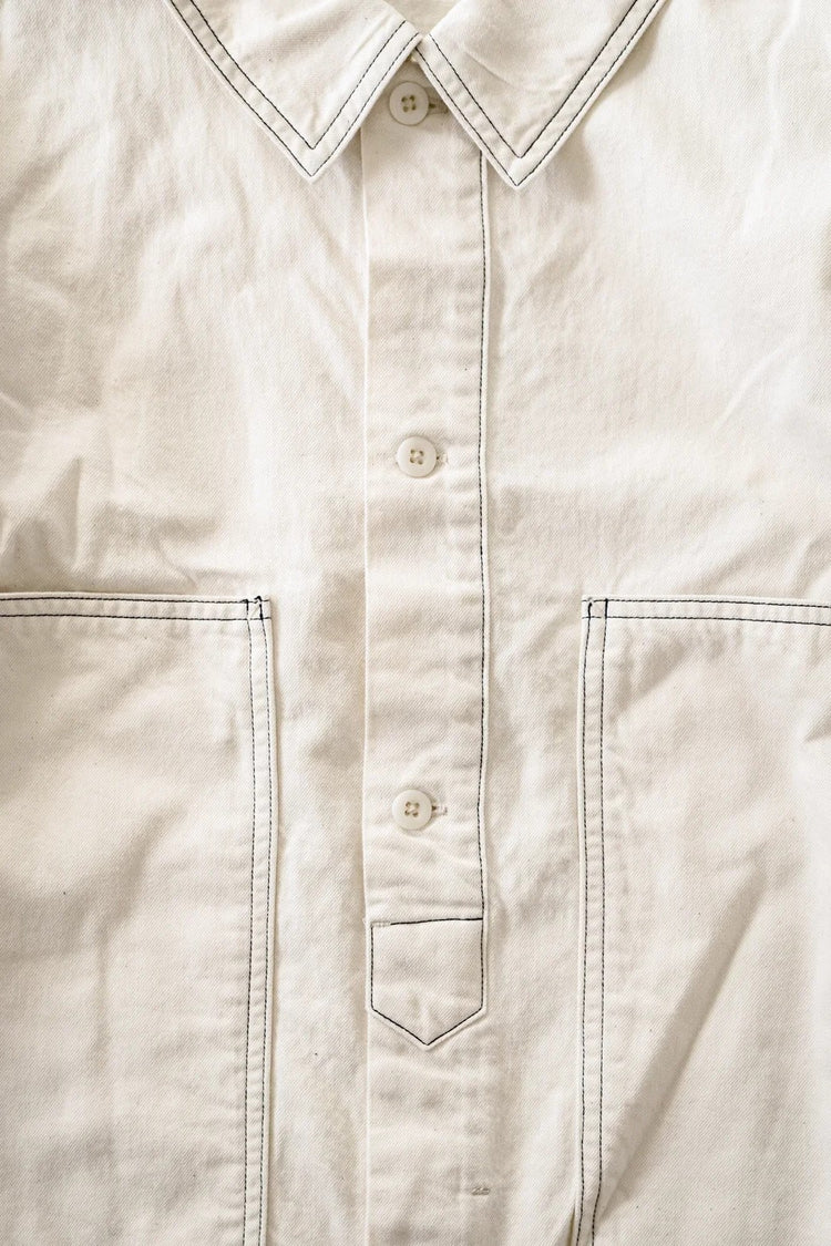 HATSKI  Faux Pullover Denim Shirt HT.8203006 WHITE