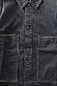 HATSKI  Buckle Denim Trousers Washi Denim Black DENIM05-W