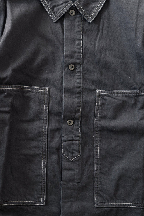 HATSKI Faux Pullover Denim Shirt HT.8203006 BLACK