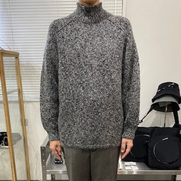 COOHEM / SILK MOHAIR MELANGE KNIT PULLOVER