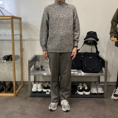 COOHEM / SILK MOHAIR MELANGE KNIT PULLOVER