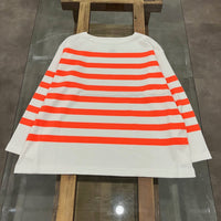 maillot / Panel Border Basque MAK-23111 WHITE*WIDE HI ORANGE 