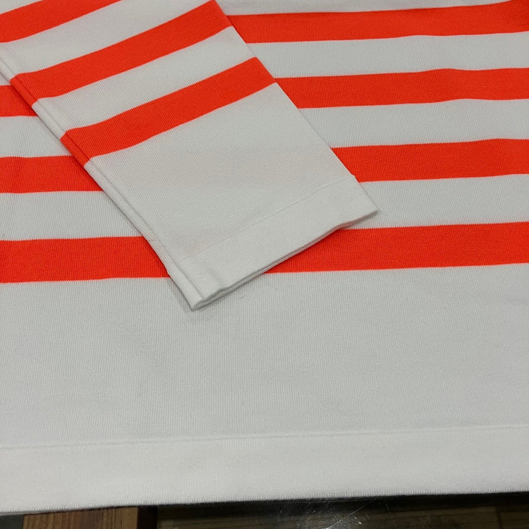 maillot / Panel Border Basque  MAK-23111 WHITE*WIDE HI ORANGE