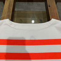 maillot / Panel Border Basque MAK-23111 WHITE*WIDE HI ORANGE 