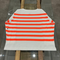 maillot / Panel Border Basque MAK-23111 WHITE*WIDE HI ORANGE 