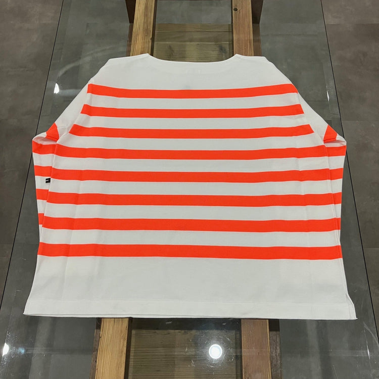 maillot / Panel Border Basque MAK-23111 WHITE*WIDE HI ORANGE 