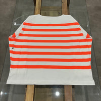 maillot / Panel Border Basque  MAK-23111 WHITE*WIDE HI ORANGE