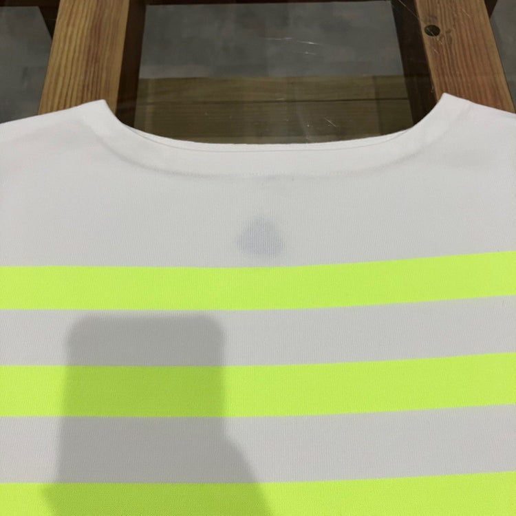 maillot / Panel Border Basque  MAK-23111 WHITE*WIDE HI WELLOW