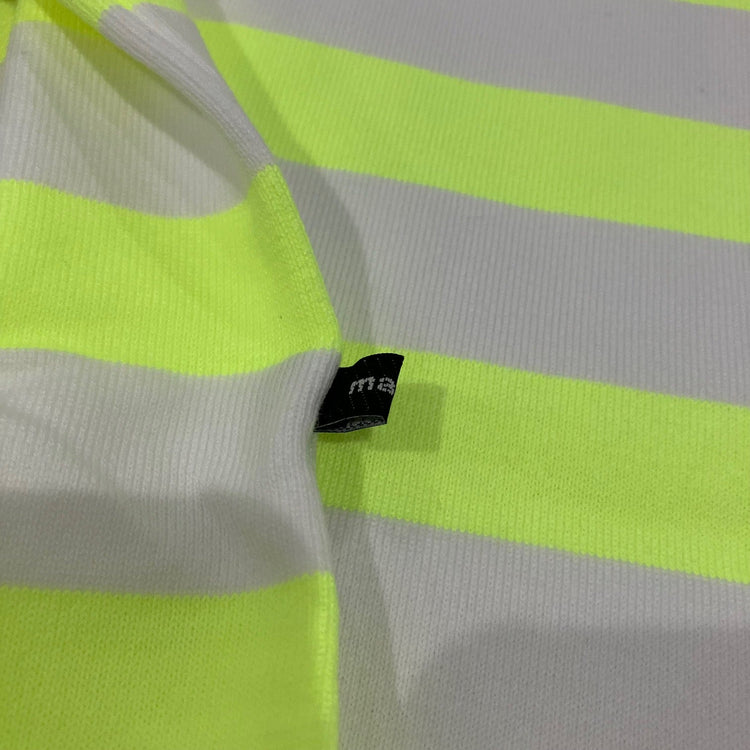 maillot / Panel Border Basque  MAK-23111 WHITE*WIDE HI WELLOW