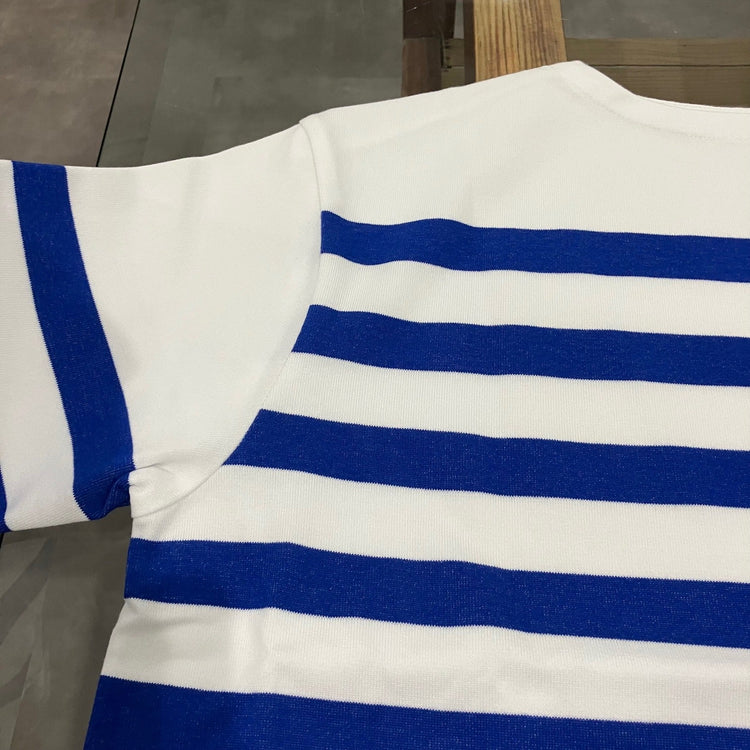 maillot / Panel Border Basque MAK-23111 WHITE*WIDE ROYAL 