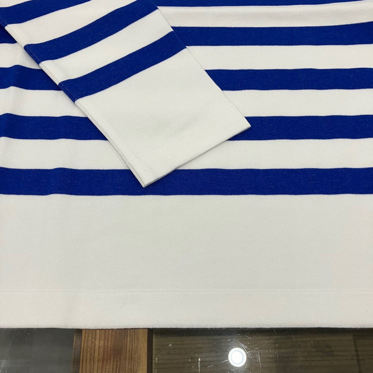 maillot / Panel Border Basque MAK-23111 WHITE*WIDE ROYAL 