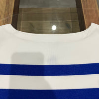 maillot / Panel Border Basque  MAK-23111 WHITE*WIDE ROYAL