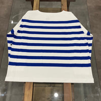 maillot / Panel Border Basque MAK-23111 WHITE*WIDE ROYAL 