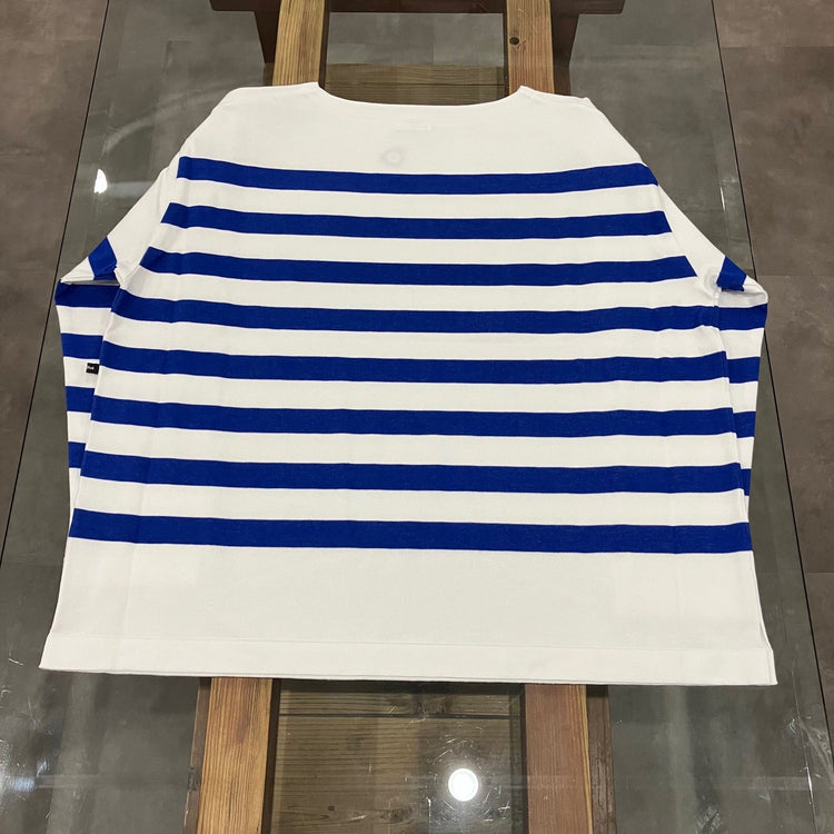 maillot / Panel Border Basque MAK-23111 WHITE*WIDE ROYAL 