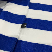 maillot / Panel Border Basque  MAK-23111 WHITE*WIDE ROYAL