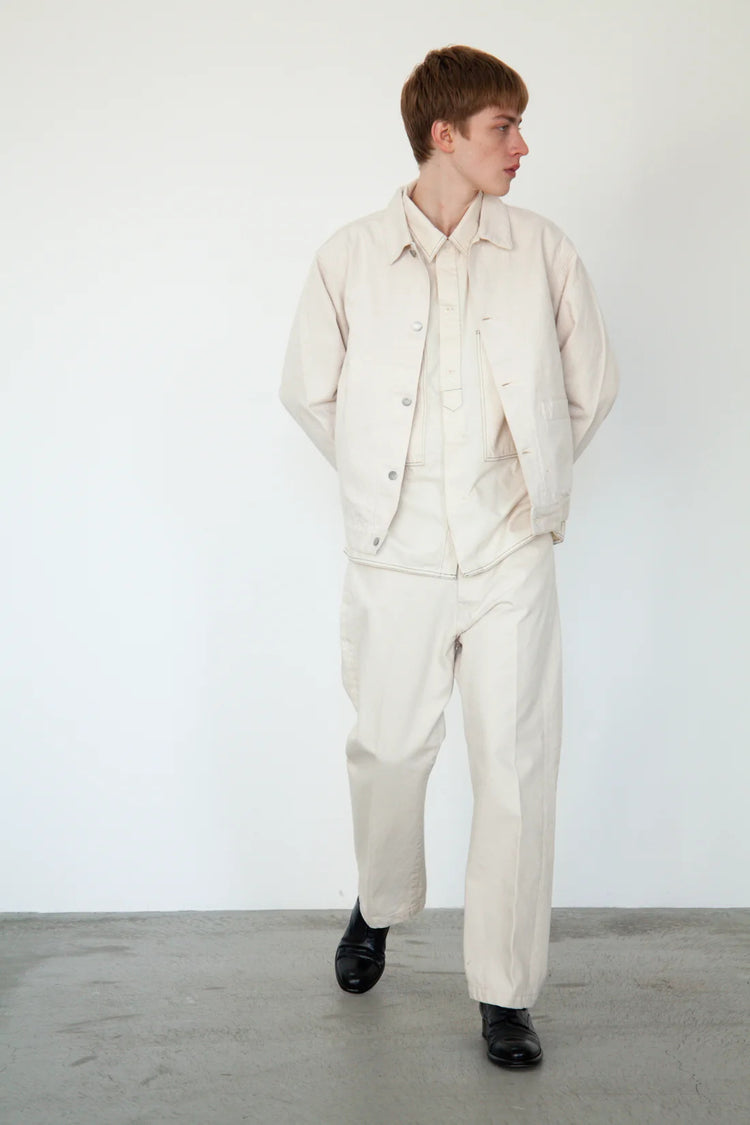 HATSKI  Faux Pullover Denim Shirt HT.8203006 WHITE